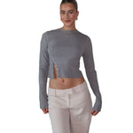 Women's Cozy Gray Autumn Sweater