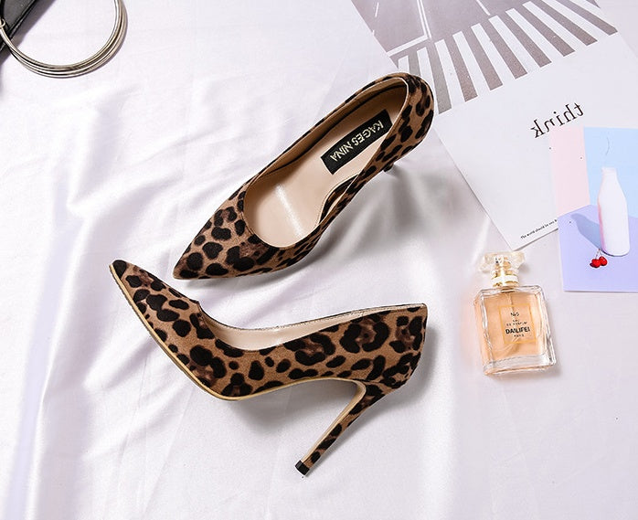 Women's Leopard Print Stiletto Heels