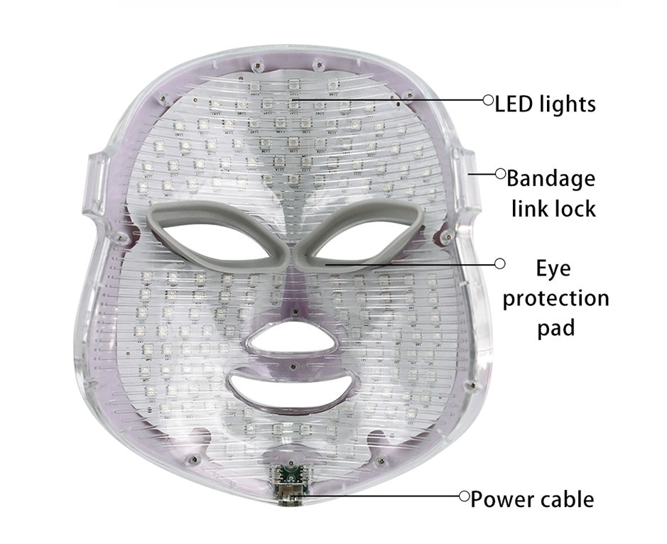 7-Color LED Facial Mask with USB