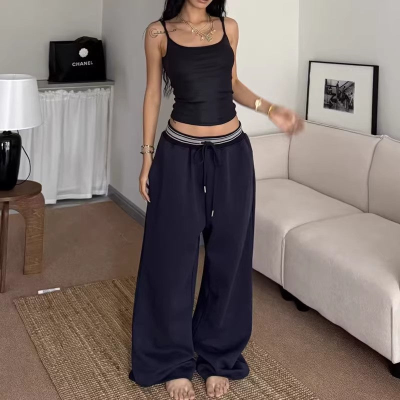 Women's Ribbed Drawstring Sweatpants