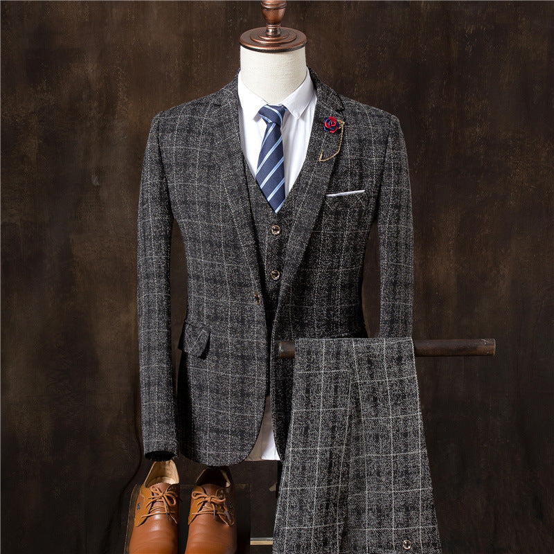 Men's Three-Piece Suit Set
