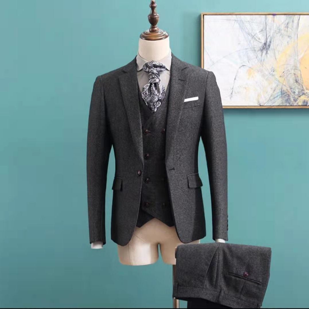 Men's Three-Piece Business Suit