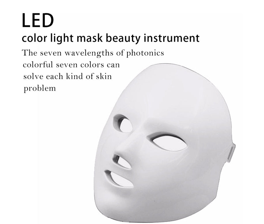 7-Color LED Facial Mask with USB