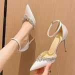 Women's Pointed-Toe Buckle Strap Stiletto Pumps