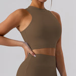 Women's High-Neck Yoga Sports Vest