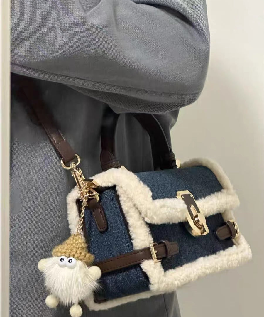 Women's Patchwork Denim Shoulder Bag