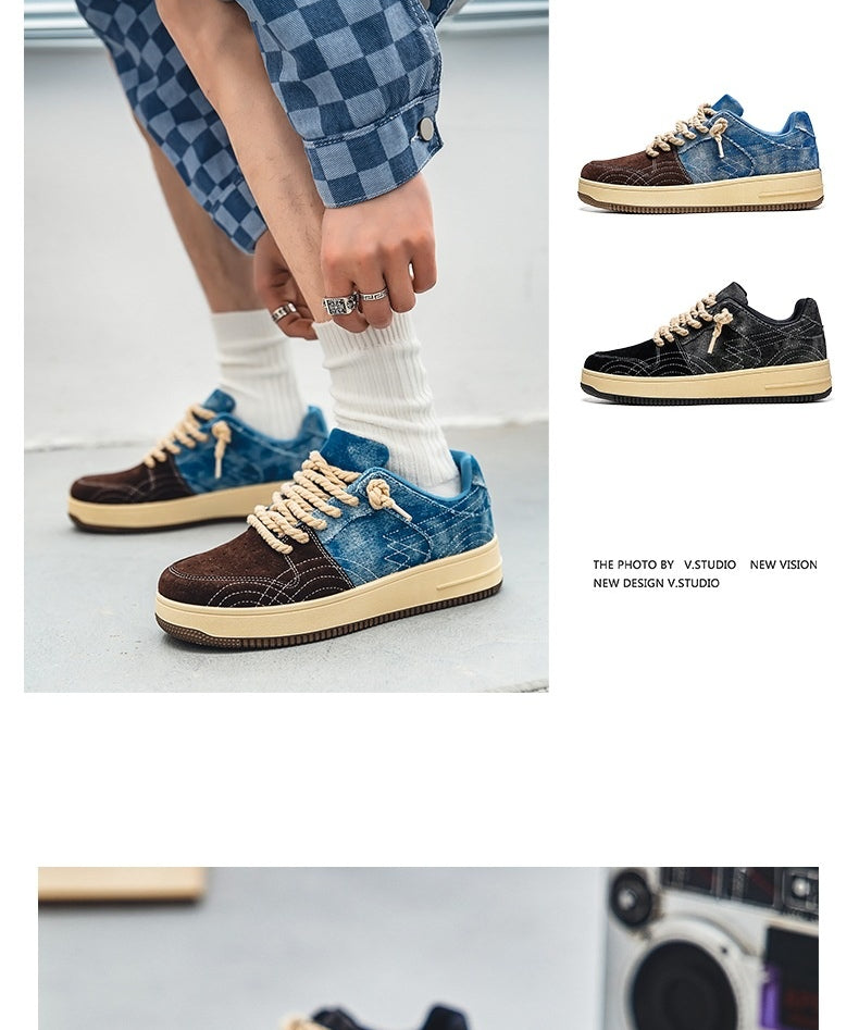 Men's Denim Hiking and Casual Sneakers