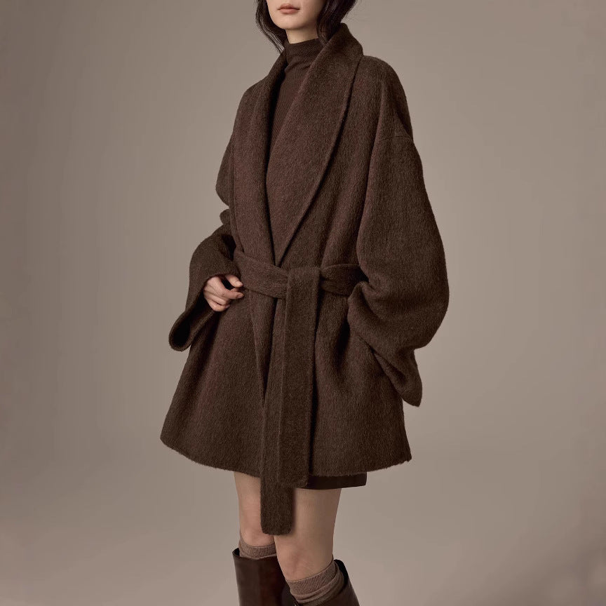 Women's Short Double-Faced Wool Coat