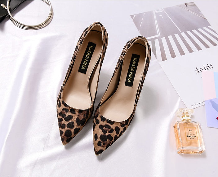 Women's Leopard Print Stiletto Heels