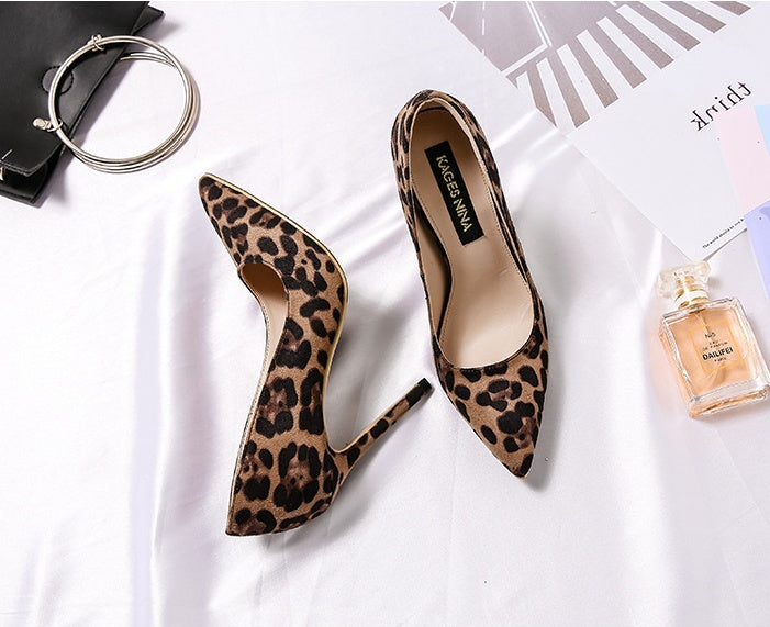 Women's Leopard Print Stiletto Heels