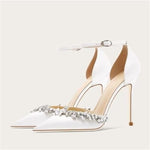 Women's Pointed-Toe Buckle Strap Stiletto Pumps
