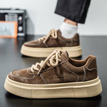 Men's Black Platform Casual Sneakers