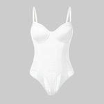 Women's Mesh-Panel Strap Bodysuit