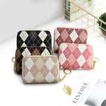 Women's Plaid Zip Coin Purse