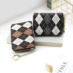 Women's Plaid Zip Coin Purse
