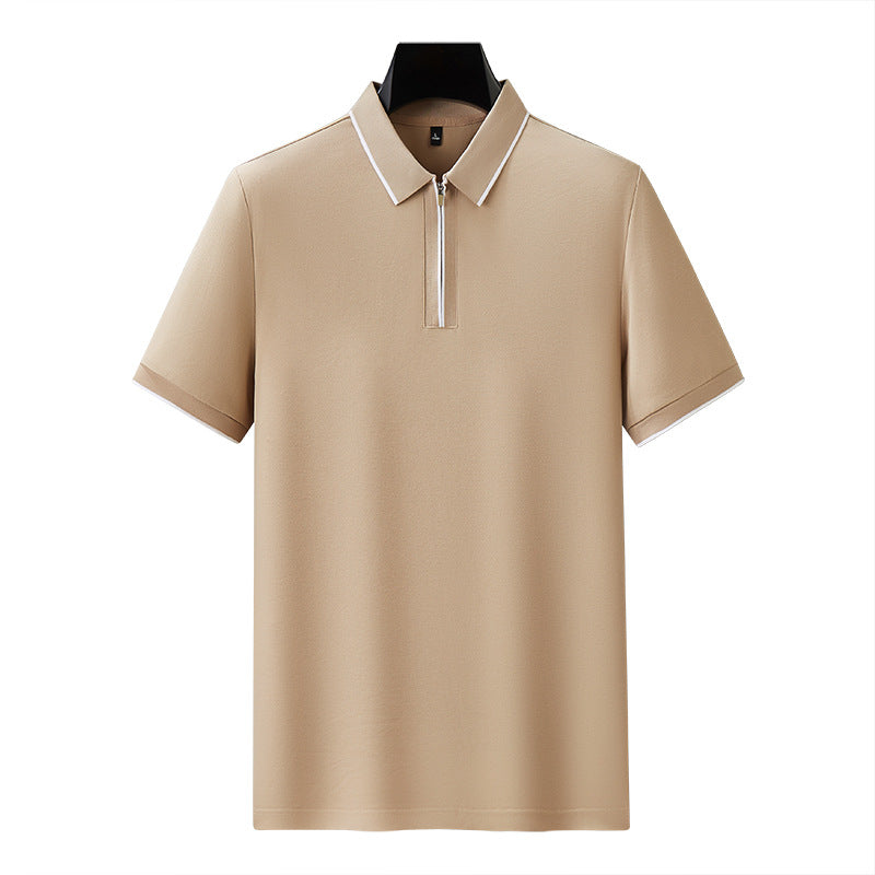 Men's Cotton-Blend Short-Sleeve Polo Shirt