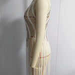Beaded Spaghetti-Strap Beach Cover-Up Dress