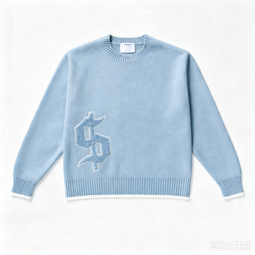 Men's Warm Knit Crew-Neck Sweater