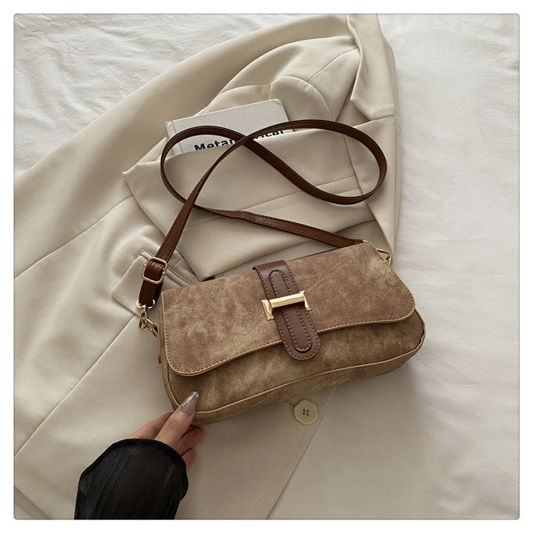 Women's Korean-Style Baguette Shoulder Bag