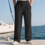 Men's High-Waist Wide-Leg Trousers