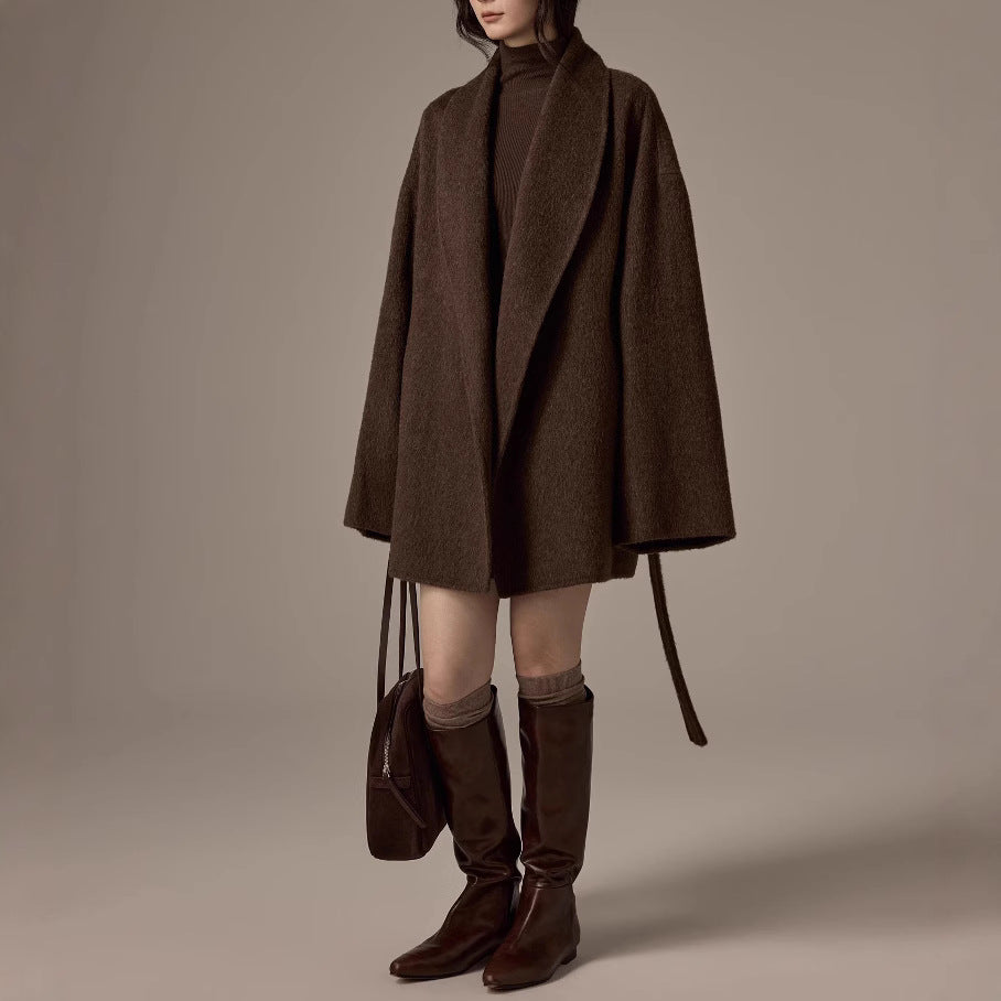 Women's Short Double-Faced Wool Coat