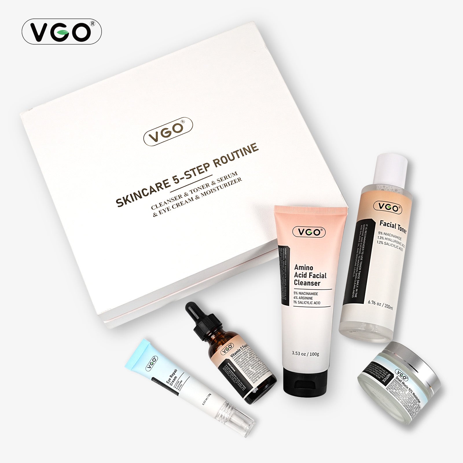 5-Step Facial Skincare Routine Set