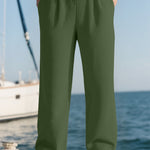 Men's High-Waist Wide-Leg Trousers