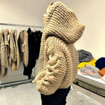 Women's hand-knitted wool sweater product image 4