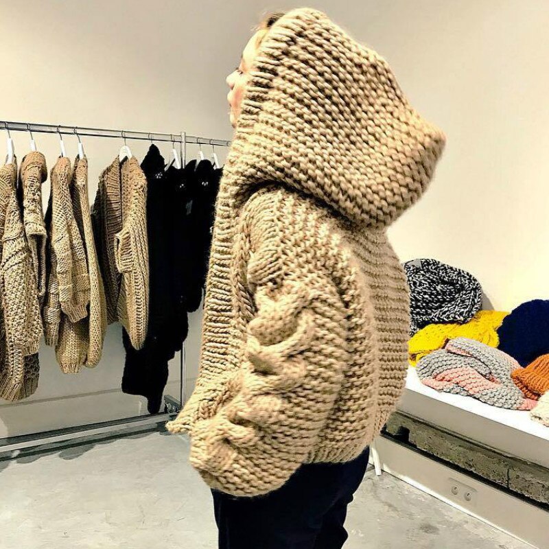 Women's hand-knitted wool sweater product image 4