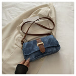 Women's Korean-Style Baguette Shoulder Bag
