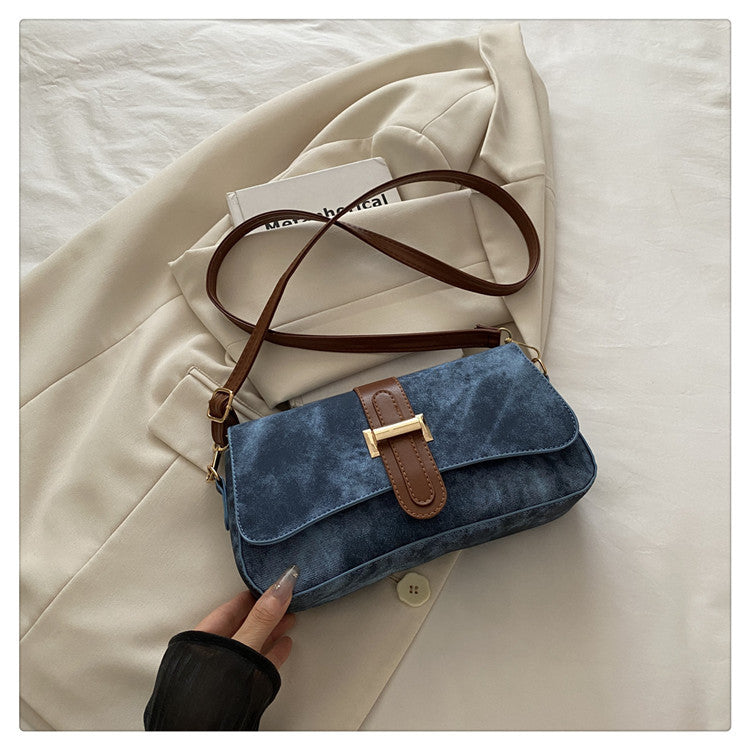Women's Korean-Style Baguette Shoulder Bag