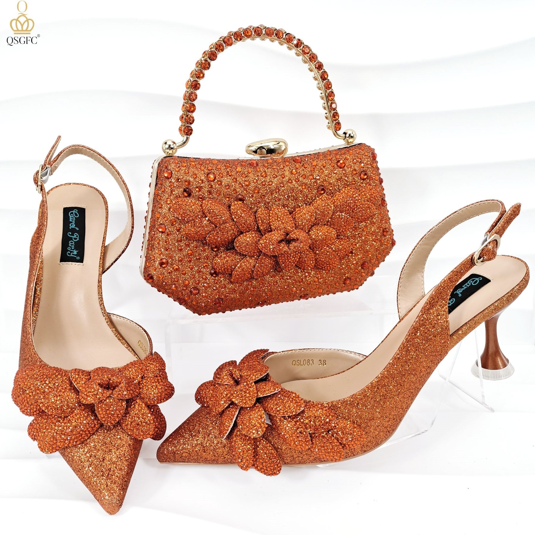 Women's Party Shoes and Bag Set