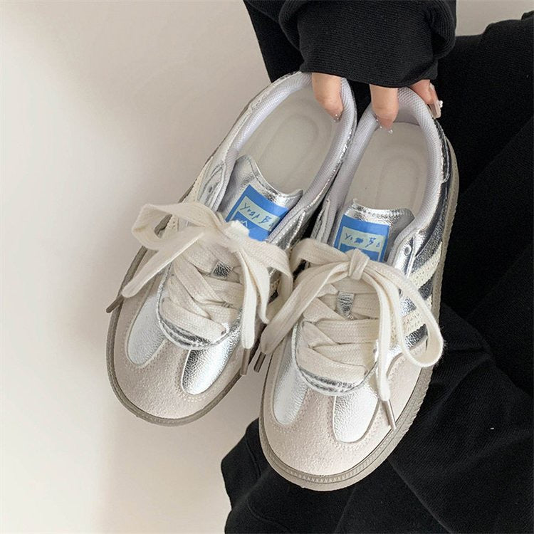 Women's Retro White Casual Sneakers