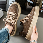 Men's Black Platform Casual Sneakers