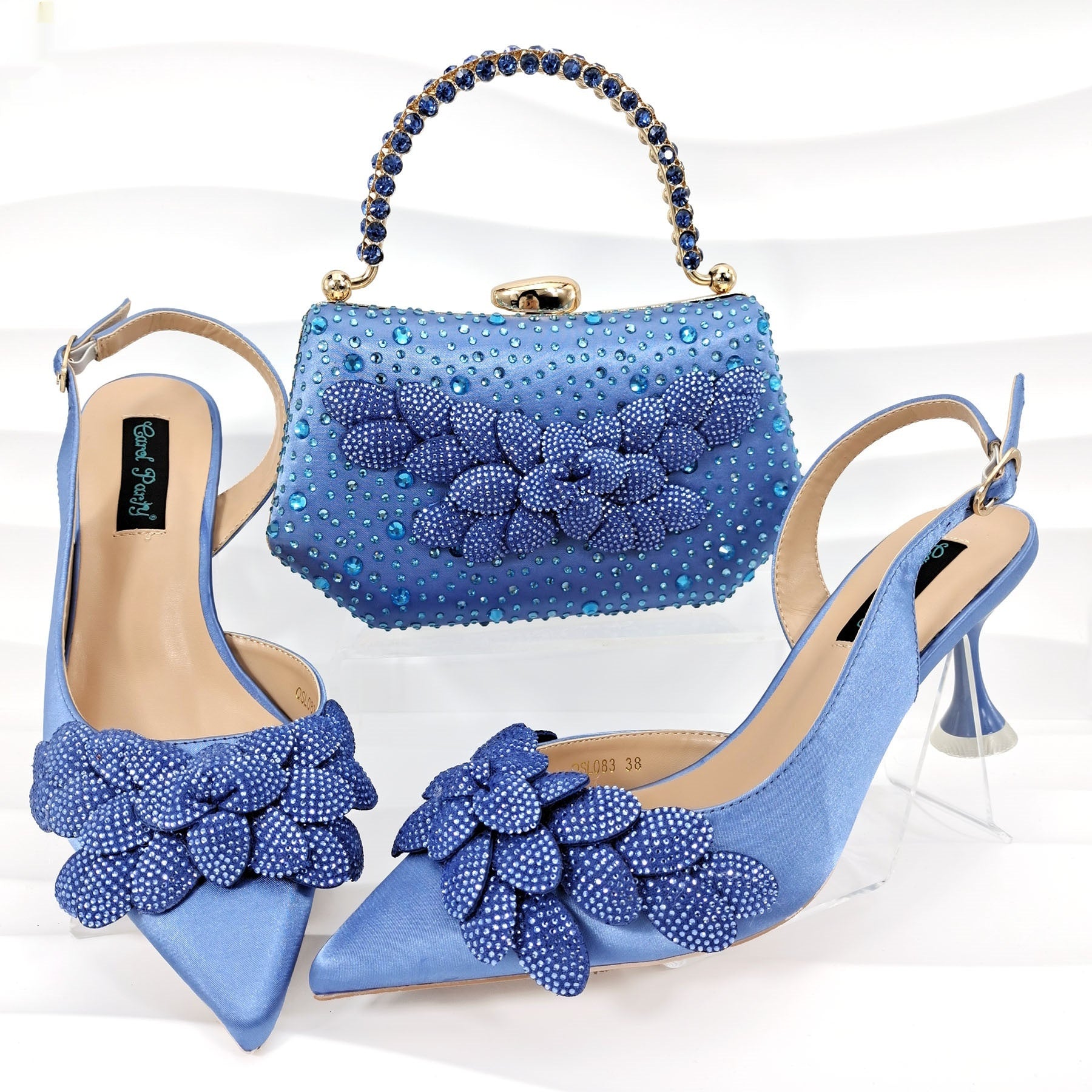 Women's Party Shoes and Bag Set