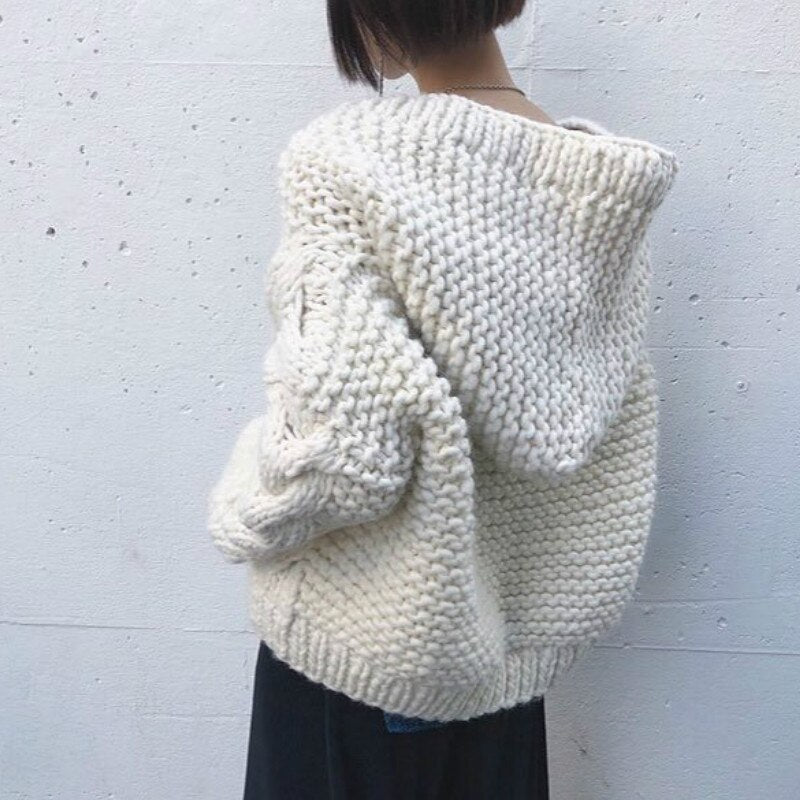 Women's hand-knitted wool sweater product image 3