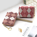 Women's Plaid Zip Coin Purse