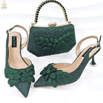 Women's Party Shoes and Bag Set
