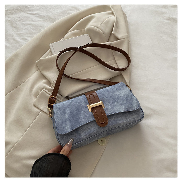 Women's Korean-Style Baguette Shoulder Bag