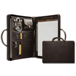 Unisex Full-Grain Leather Briefcase