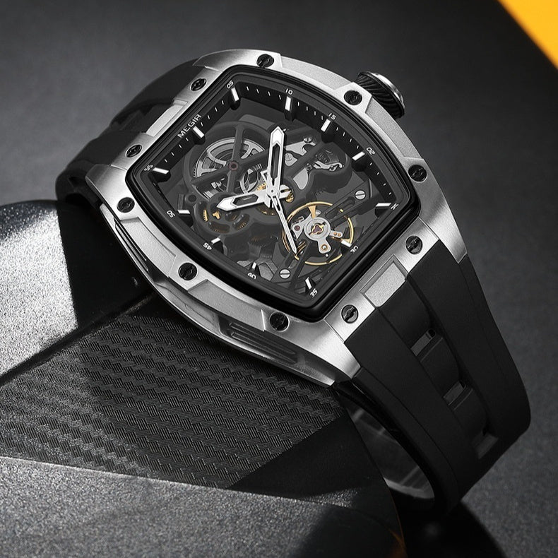 Men's Openwork Mechanical Watch