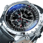 Men's Large-Dial Openwork Mechanical Watch
