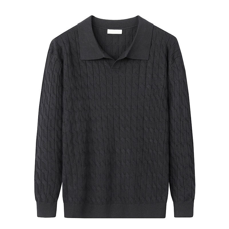 Men's Casual Crew-Neck Pullover Sweater