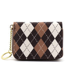 Women's Plaid Zip Coin Purse