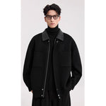 Men's Lamb-Wool Lapel Jacket