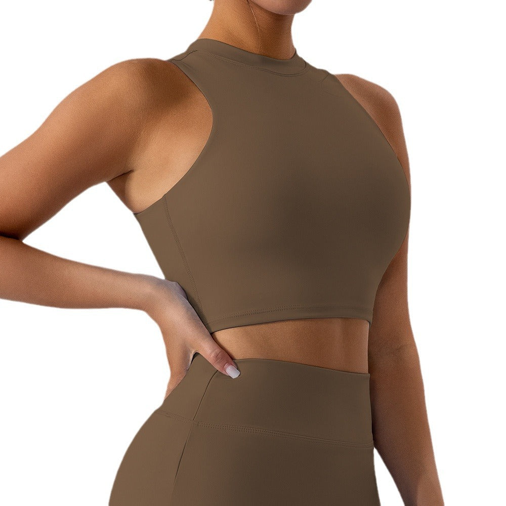 Women's High-Neck Yoga Sports Vest