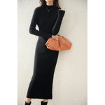 Women's cashmere-blend knitted sheath dress product image 4