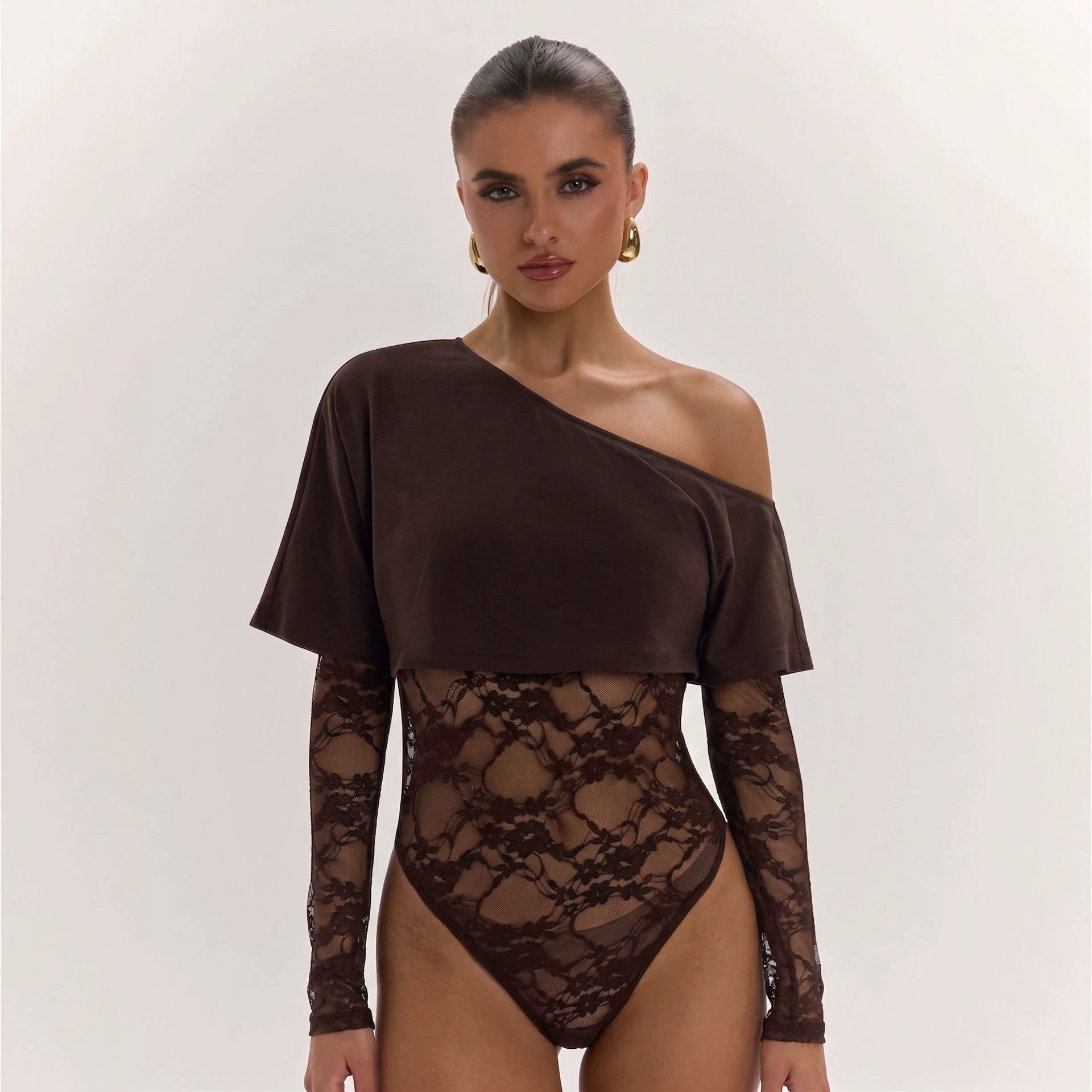Women's Fitted Midriff-Baring Bodysuit