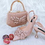 Women's Party Shoes and Bag Set