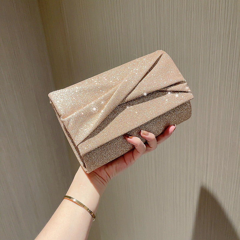Gold Envelope Clutch Bag